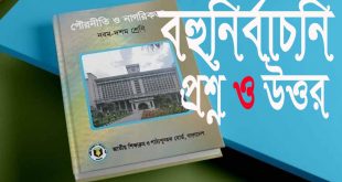 SSC ১ম অধ্যায় পৌরনীতি বহুনির্বাচনি প্রশ্নোত্তর (PDF)