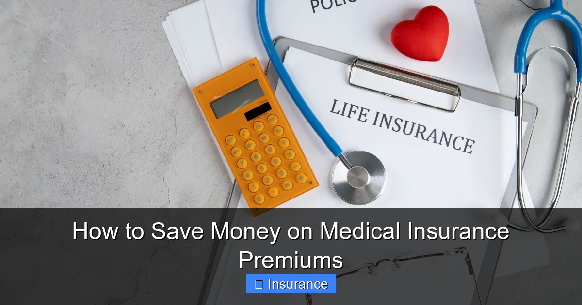 How to Save Money on Medical Insurance Premiums