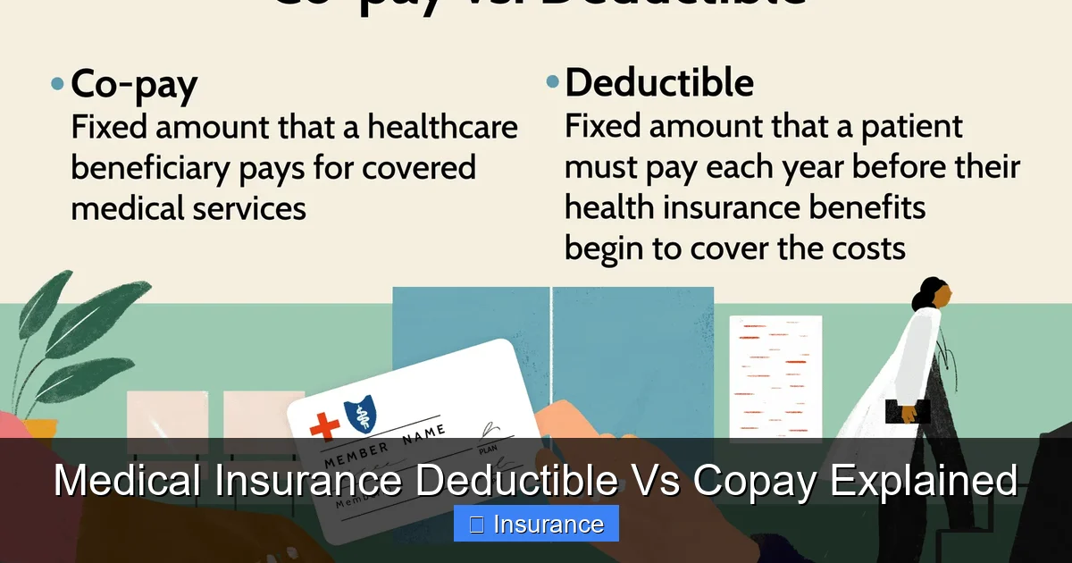 Medical Insurance Deductible Vs Copay Explained